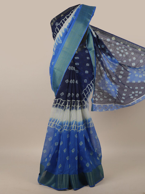 Pothys Blue & White Floral Zari Saree
Pothys Blue & White Floral Zari Saree