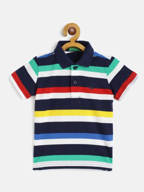 United Colors of Benetton Boys Multicoloured Pure Cotton Striped Polo Collar T-shirt, Multi
United Colors of Benetton Boys Multicoloured Pure Cotton Striped Polo Collar T-shirt, Multi
