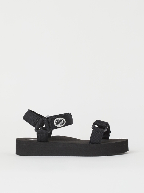 H&M Women Black Sandals