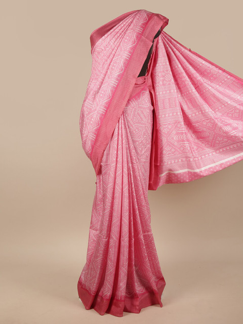 Pothys Pink & White Printed Saree
Pothys Pink & White Printed Saree