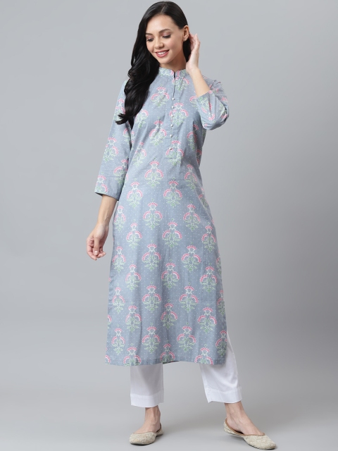 maaisarah Women Multicoloured Floral Printed Keyhole Neck Thread Work Block Print Handloom Anarkali Kurta, Multi
maaisarah Women Multicoloured Floral Printed Keyhole Neck Thread Work Block Print Handloom Anarkali Kurta, Multi