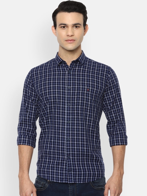 Louis Philippe Sport Men Navy Blue & Black Slim Fit Tartan Checks Pure Cotton Casual Shirt
Louis Philippe Sport Men Navy Blue & Black Slim Fit Tartan Checks Pure Cotton Casual Shirt