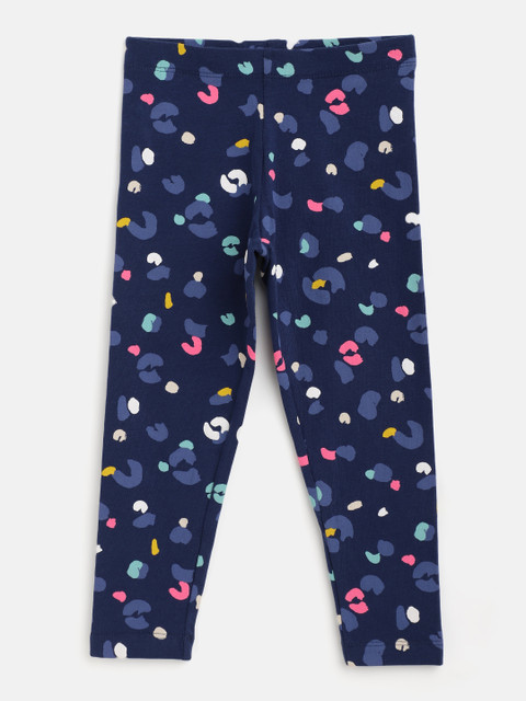 Marks & Spencer Girls Navy Blue & Pink Conversational Print Stretchable Leggings 
Marks & Spencer Girls Navy Blue & Pink Conversational Print Stretchable Leggings