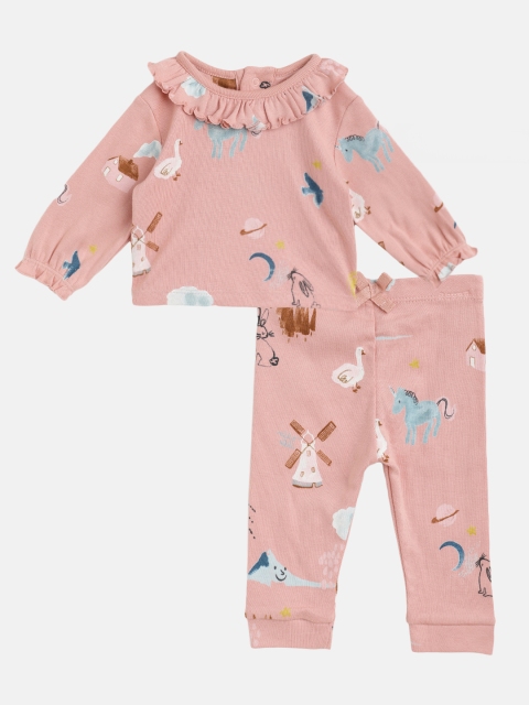 Marks & Spencer Girls Dusty Pink & Blue Cotton Conversational Print Top with Pyjamas
Marks & Spencer Girls Dusty Pink & Blue Cotton Conversational Print Top with Pyjamas