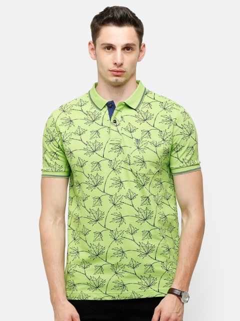 Classic Polo Men Green Floral Printed Polo Collar Pockets Slim Fit Pure Cotton T-shirt
Classic Polo Men Green Floral Printed Polo Collar Pockets Slim Fit Pure Cotton T-shirt