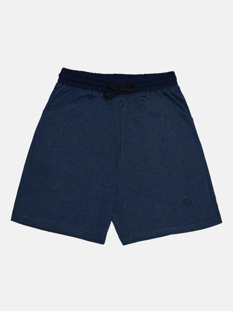 CHIMPRALA Boys Navy Blue Pure Cotton Regular Shorts