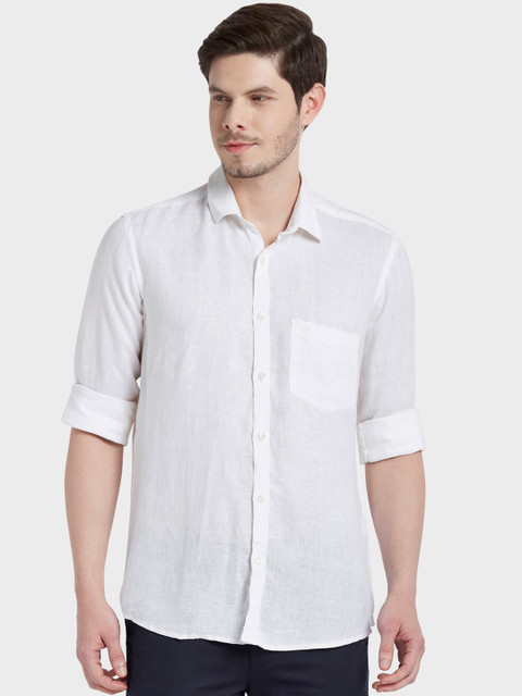 ColorPlus Men White Tailored Fit Opaque Casual Shirt
ColorPlus Men White Tailored Fit Opaque Casual Shirt