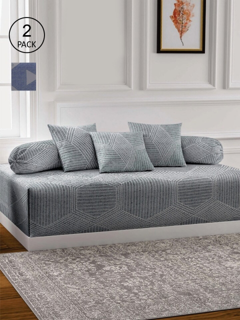 KLOTTHE Set Of 2 Geometric Printed Single Bedsheet With 6 Bolster Covers & 4 Cushion Covers, Grey
KLOTTHE Set Of 2 Geometric Printed Single Bedsheet With 6 Bolster Covers & 4 Cushion Covers, Grey