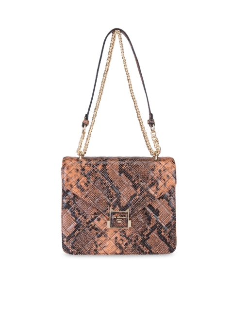 Da Milano Peach-Coloured Animal Textured Leather Structured Shoulder Bag with Quilted
Da Milano Peach-Coloured Animal Textured Leather Structured Shoulder Bag with Quilted