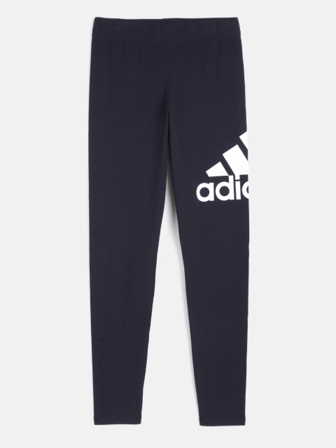 ADIDAS Girls Navy Blue Brand Logo Printed Flatout Essentials Sustainable Tights
ADIDAS Girls Navy Blue Brand Logo Printed Flatout Essentials Sustainable Tights