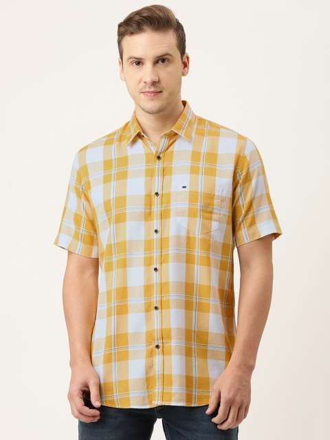 Peter England Casuals Men Yellow & White Slim Fit Tartan Checked Pure Cotton Casual Shirt
Peter England Casuals Men Yellow & White Slim Fit Tartan Checked Pure Cotton Casual Shirt