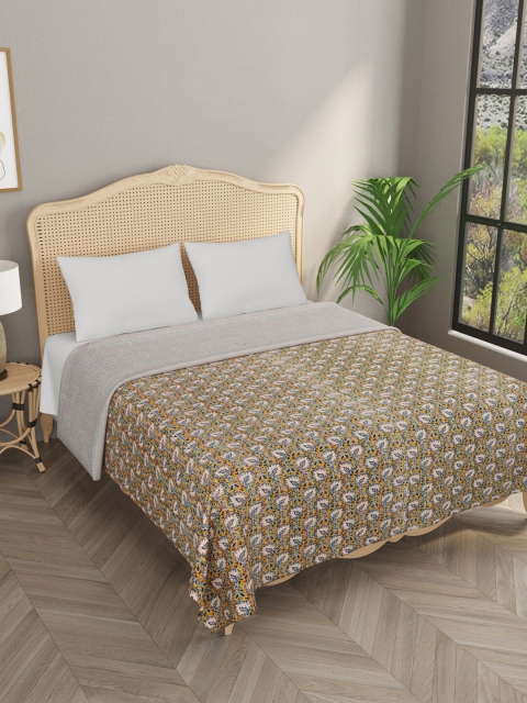 Gulaab Jaipur Yellow & Blue Floral Printed Cotton Double King Bed Cover With 2 Pillow Covers
Gulaab Jaipur Yellow & Blue Floral Printed Cotton Double King Bed Cover With 2 Pillow Covers