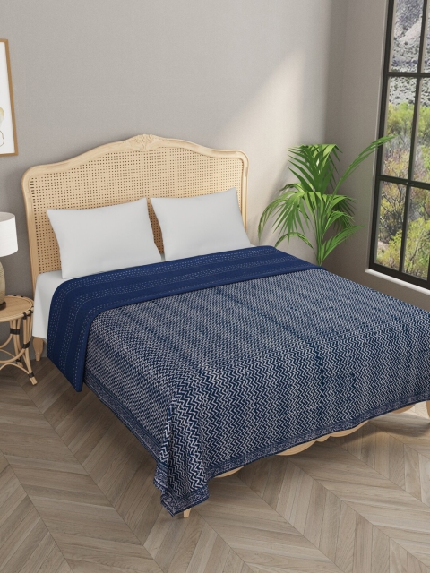 Gulaab Jaipur Blue & White Handblock Kantha Printed Cotton 650 TC Double King Bed Cover
Gulaab Jaipur Blue & White Handblock Kantha Printed Cotton 650 TC Double King Bed Cover