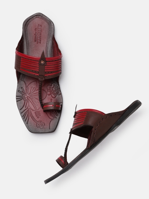 Anouk Men Red & Coffee Brown Striped Leather One Toe Handcrafted Ethnic Comfort Sandals
Anouk Men Red & Coffee Brown Striped Leather One Toe Handcrafted Ethnic Comfort Sandals
