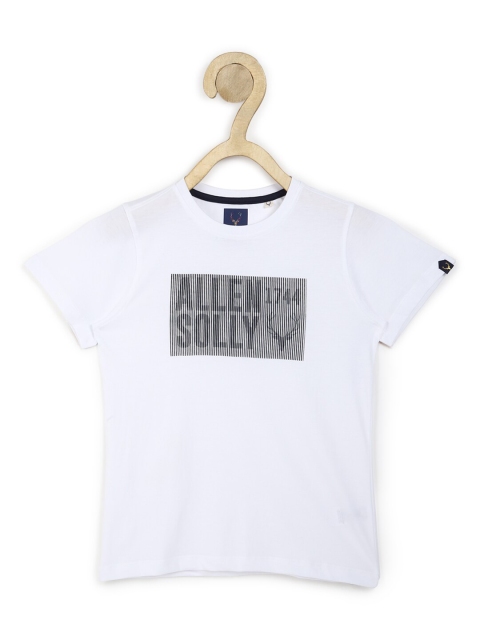 Allen Solly Junior Boys White Printed T-shirt