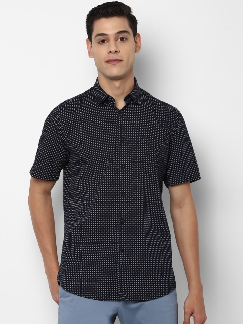 Allen Solly Men Navy Blue & White Slim Fit Opaque Printed Pure Cotton Casual Shirt
Allen Solly Men Navy Blue & White Slim Fit Opaque Printed Pure Cotton Casual Shirt