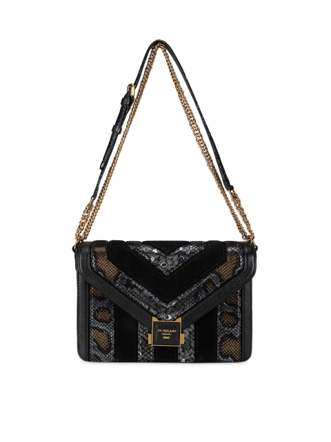 Da Milano Silver-Toned Geometric Embellished Leather Structured Sling Bag with Quilted
Da Milano Silver-Toned Geometric Embellished Leather Structured Sling Bag with Quilted