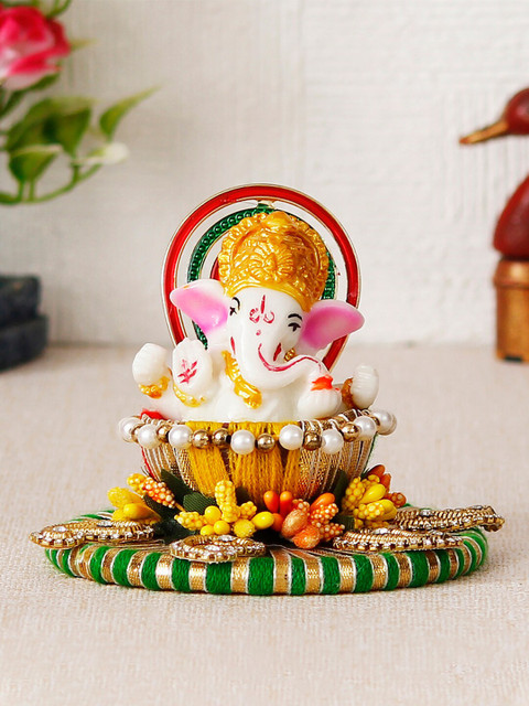 eCraftIndia White And Yellow Lord Ganesha Idol on Decorative Handcrafted Showpiece
eCraftIndia White And Yellow Lord Ganesha Idol on Decorative Handcrafted Showpiece