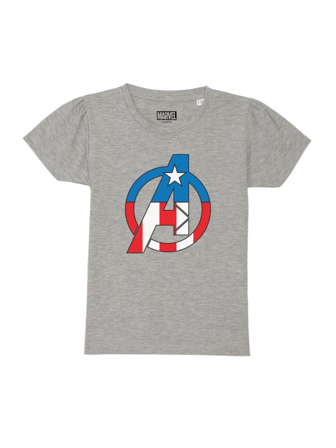 Marvel by Wear Your Mind Girls Grey Avengers Printed Puff Sleeves Pure Cotton T-shirt
Marvel by Wear Your Mind Girls Grey Avengers Printed Puff Sleeves Pure Cotton T-shirt