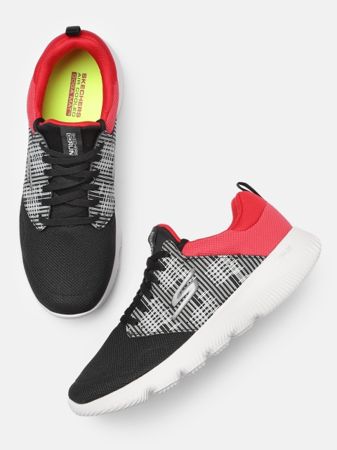 Skechers Men Black & Red Go Run Focus Running Shoes