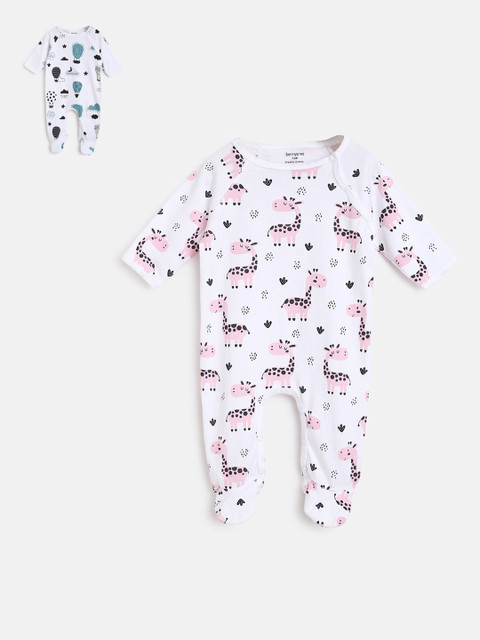 berrytree Infant Kids Pack of 2 Printed Slim Fit Organic Cotton Sleepsuits, Green
berrytree Infant Kids Pack of 2 Printed Slim Fit Organic Cotton Sleepsuits, Green