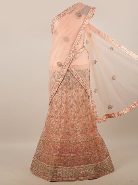Pothys Peach-Coloured & Gold-Toned Embroidered Unstitched Lehenga & Blouse With Dupatta
Pothys Peach-Coloured & Gold-Toned Embroidered Unstitched Lehenga & Blouse With Dupatta