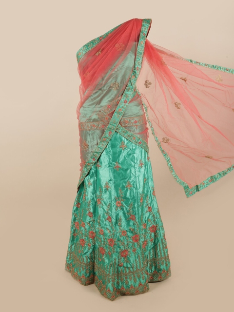 Pothys Green & Pink Embroidered Beads and Stones Unstitched Lehenga & Blouse With Dupatta
Pothys Green & Pink Embroidered Beads and Stones Unstitched Lehenga & Blouse With Dupatta