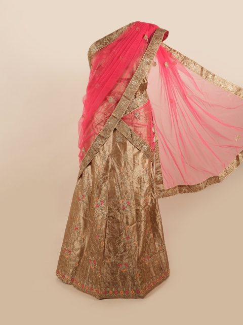 Pothys Pink & Gold-Toned Embroidered Thread Work Unstitched Lehenga & Blouse With Dupatta
Pothys Pink & Gold-Toned Embroidered Thread Work Unstitched Lehenga & Blouse With Dupatta