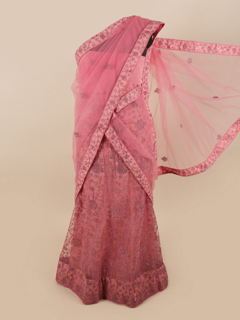 Pothys Pink Embroidered Unstitched Lehenga & Blouse With Dupatta
Pothys Pink Embroidered Unstitched Lehenga & Blouse With Dupatta