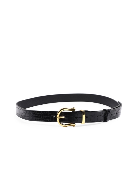20Dresses Women Black Textured Beautiful In Your Way Belt