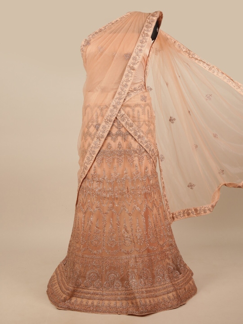 Pothys Peach-Coloured & Gold Embroidered Zardozi Unstitched Lehenga & Blouse With Dupatta
Pothys Peach-Coloured & Gold Embroidered Zardozi Unstitched Lehenga & Blouse With Dupatta