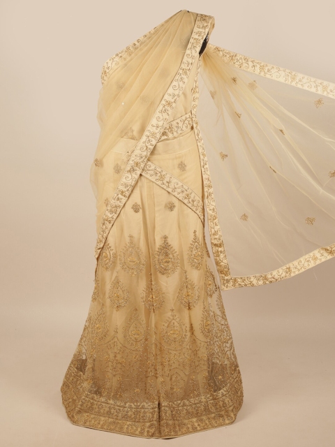 Pothys Cream-Coloured Embroidered Thread Work Unstitched Lehenga & Blouse With Dupatta
Pothys Cream-Coloured Embroidered Thread Work Unstitched Lehenga & Blouse With Dupatta