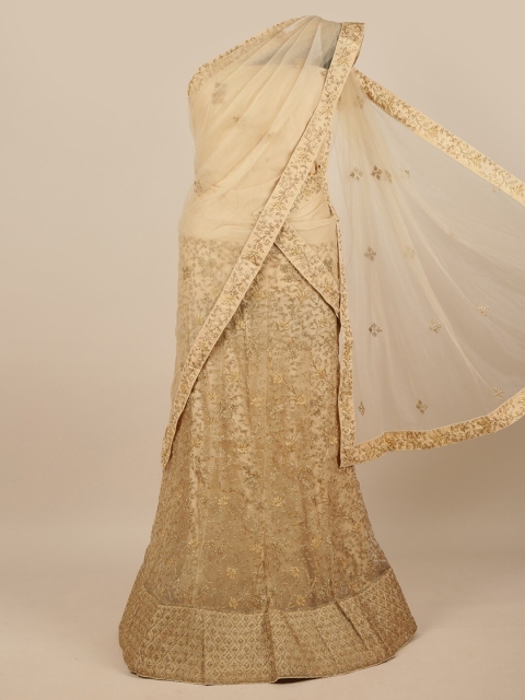 Pothys Cream-Coloured & Gold-Toned Embroidered Unstitched Lehenga & Blouse With Dupatta
Pothys Cream-Coloured & Gold-Toned Embroidered Unstitched Lehenga & Blouse With Dupatta