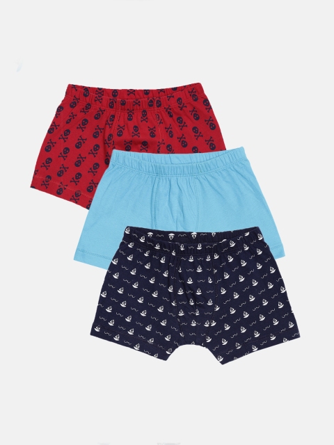 Bitz Boys Pack Of 3 Assorted Organic Cotton Trunks