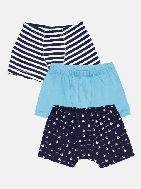 Bitz Boys Pack Of 3 Assorted Organic Cotton Trunks