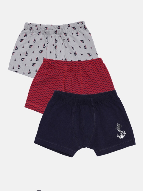 Bitz Boys Pack Of 3 Assorted Organic Cotton Trunks