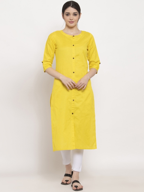 ALC Creations Women Yellow Kurta