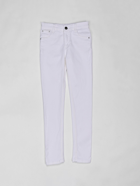 ZOLA Girls White Slim Fit Jeans
