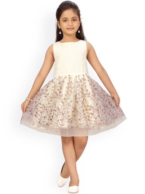 Aarika Cream-Coloured Floral Net Dress
Aarika Cream-Coloured Floral Net Dress