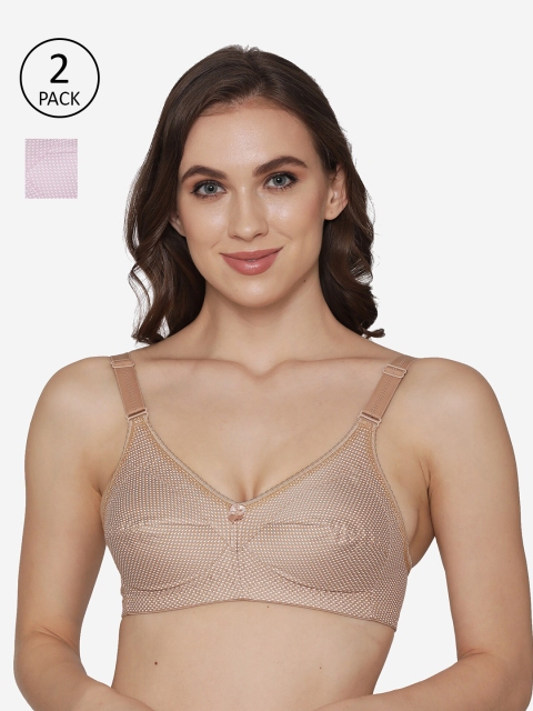 Kalyani Pack Of 2 Pink & Camel Brown Abstract Everyday Bras 5040- LAVENDER CAMEL 32 B
Kalyani Pack Of 2 Pink & Camel Brown Abstract Everyday Bras 5040- LAVENDER CAMEL 32 B
