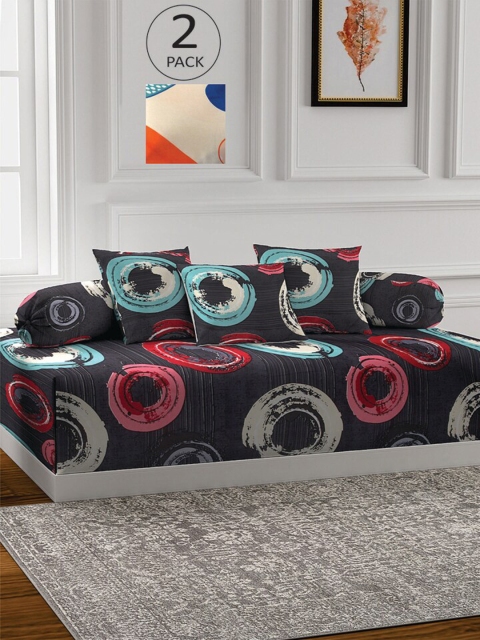 KLOTTHE Set Of 2 Geometric Printed Single Bedsheet With 6 Bolster Covers & 4 Cushion Covers, White
KLOTTHE Set Of 2 Geometric Printed Single Bedsheet With 6 Bolster Covers & 4 Cushion Covers, White