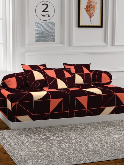 KLOTTHE Set Of 2 Geometric Print Bedsheet & 4 Bolster Covers & 6 Cushion Covers Diwan Set, Grey
KLOTTHE Set Of 2 Geometric Print Bedsheet & 4 Bolster Covers & 6 Cushion Covers Diwan Set, Grey