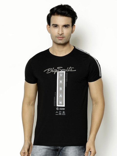 V2 Value & Variety Men Black Printed Extended Sleeves T-shirt