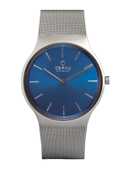 Obaku Men Blue Brass Dial & Silver Toned Bracelet Style Straps Analogue Watch V178GXCLMC
Obaku Men Blue Brass Dial & Silver Toned Bracelet Style Straps Analogue Watch V178GXCLMC