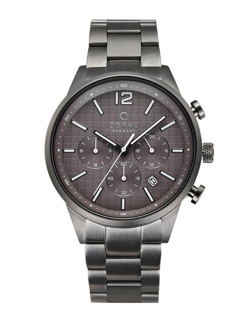 Obaku Men Grey Brass Dial & Grey Stainless Steel Bracelet Style Straps Analogue Multi Function Watch
Obaku Men Grey Brass Dial & Grey Stainless Steel Bracelet Style Straps Analogue Multi Function Watch