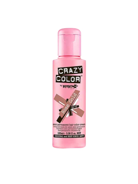 CRAZY COLOR Semi Permanent Hair Color Cream - Rose Gold-73