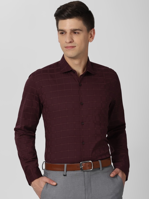 Peter England Elite Men Maroon & Orange Slim Fit Opaque Checked Pure Cotton Formal Shirt
Peter England Elite Men Maroon & Orange Slim Fit Opaque Checked Pure Cotton Formal Shirt