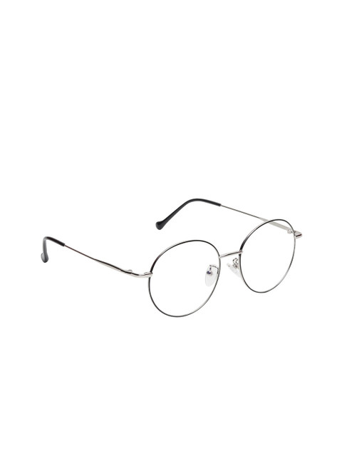 CRIBA Unisex Clear Lens & Silver-Toned Round Sunglasses - CR_P RND N-BLK-Black, Transparent
CRIBA Unisex Clear Lens & Silver-Toned Round Sunglasses - CR_P RND N-BLK-Black, Transparent