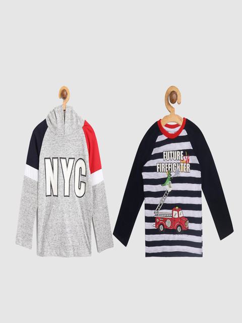 Lazy Shark Pack Of 2 Boys Grey & Black Printed T-shirt
Lazy Shark Pack Of 2 Boys Grey & Black Printed T-shirt