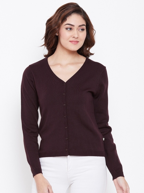 Madame Women Brown Cardigan